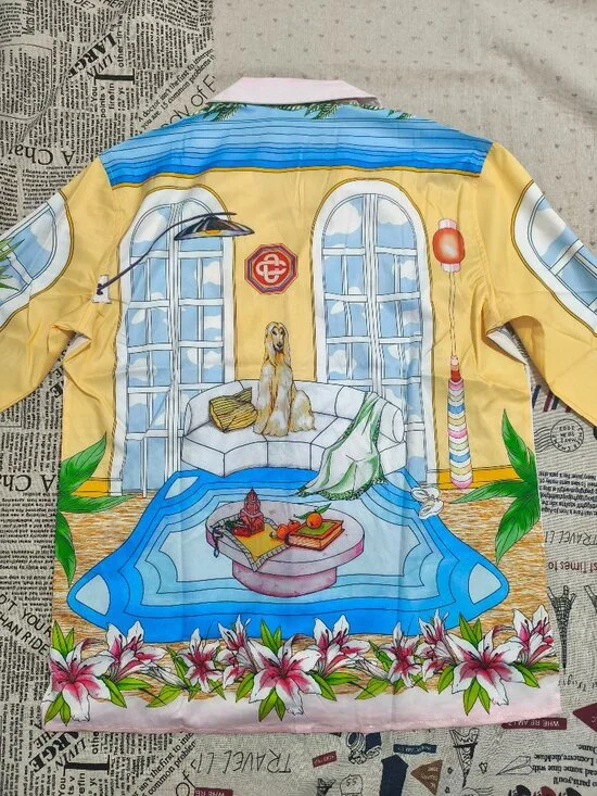 Casablanca Afghan Hound Print Shirt - Picture 6 of 6